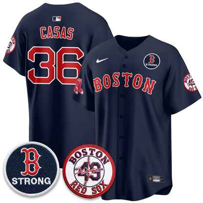 BOS Tim Wakefield Memorial Patch Vaper Premier Limited Jersey - All Stitched V2