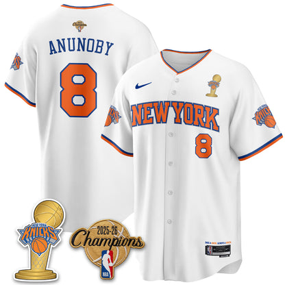 NYK 2026 NBA Champions Vapor Jersey - Stitched1-NQD