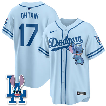 Los Angeles Dodgers x Blue Alien Edition Vapor Jersey - Stitched