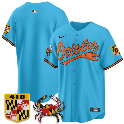 Baltimore Orioles Crab x Maryland Vapor Limited Jersey - Stitched-NQD
