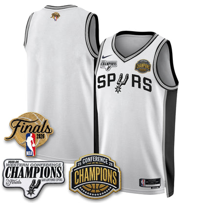 SAS 2026 NBA Western Conference Champions Vapor Jersey - Stitched-NQD