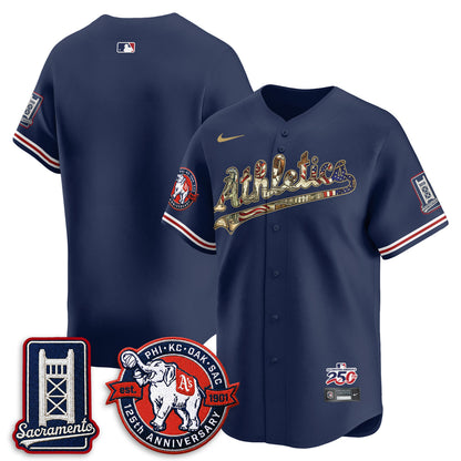 OAK  2026 Independence Day USA Vapor Jersey - Stitched-NQD