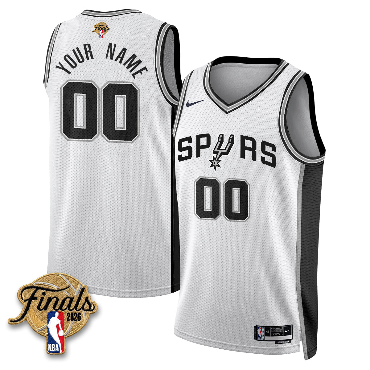 SAS 2026 NBA Western Conference Champions Vapor Custom Jersey V2- Stitched-NQD