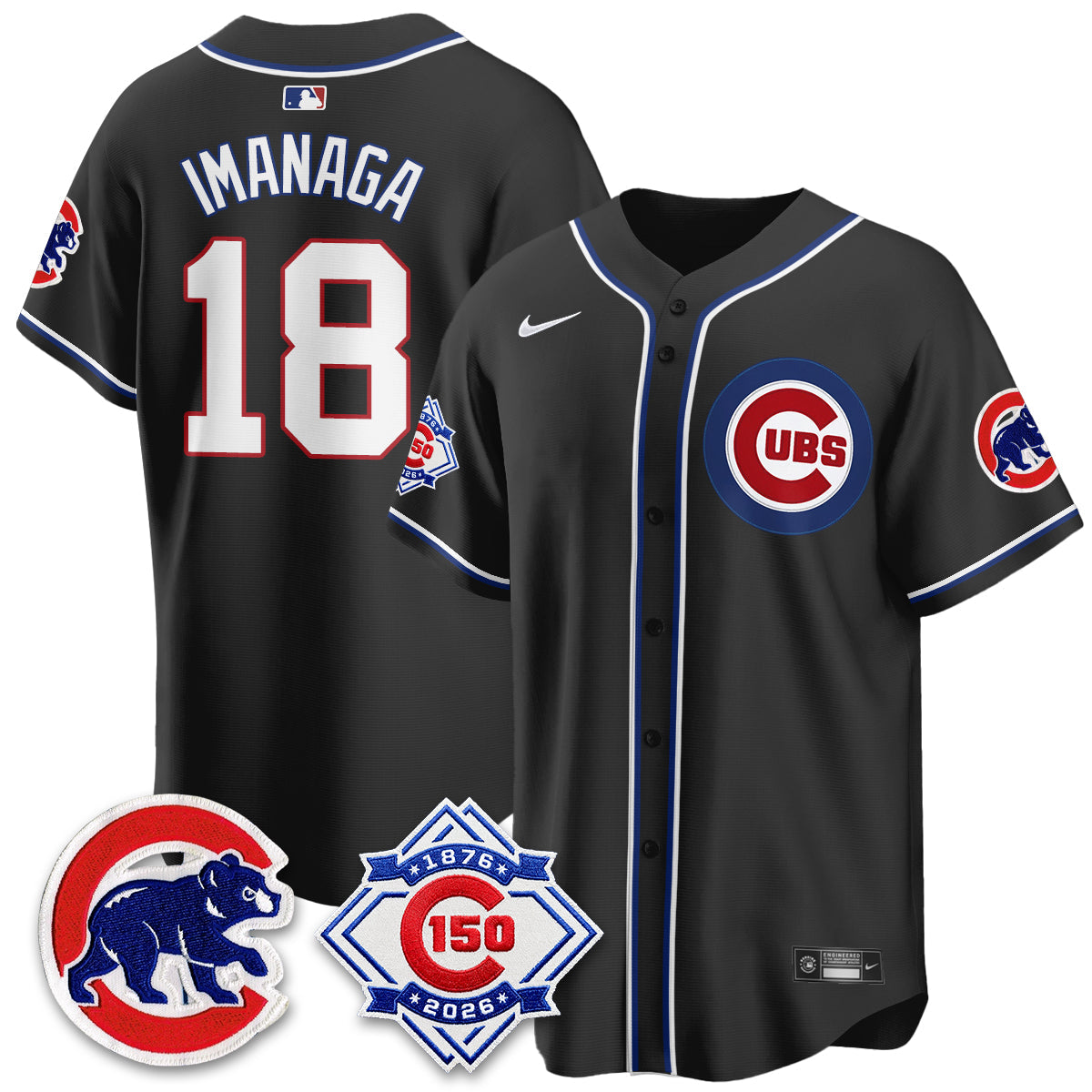 CHC 150th Anniversary Black Out Style Vapor Premier Limited Jersey - Stitched-NQD