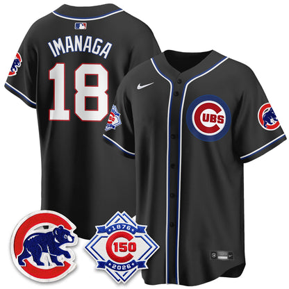 CHC 150th Anniversary Black Out Style Vapor Premier Limited Jersey - Stitched-NQD