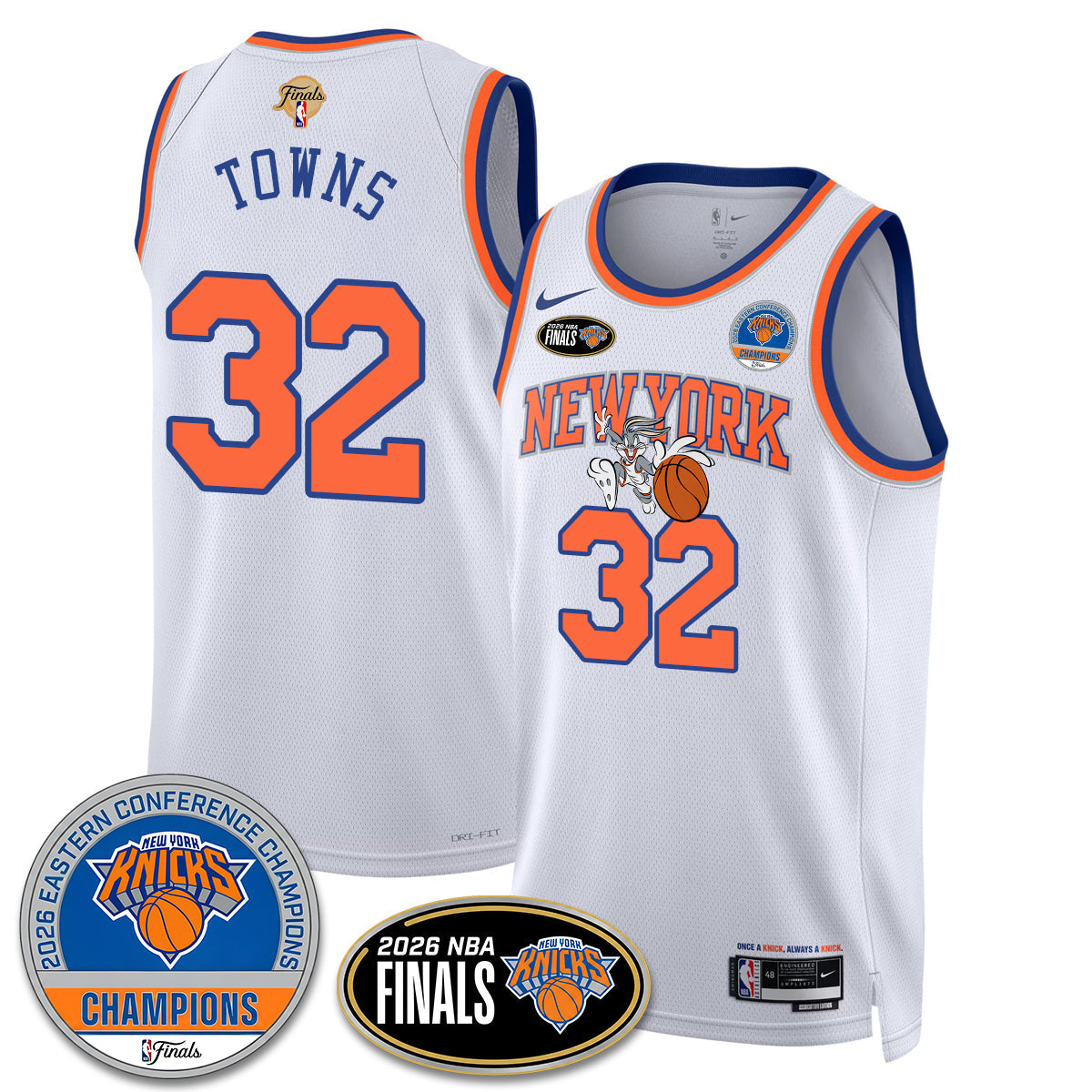 NYK 2026 NBA Eastern Conference Champions x Bunny Vapor Jersey - Stitched-NQD