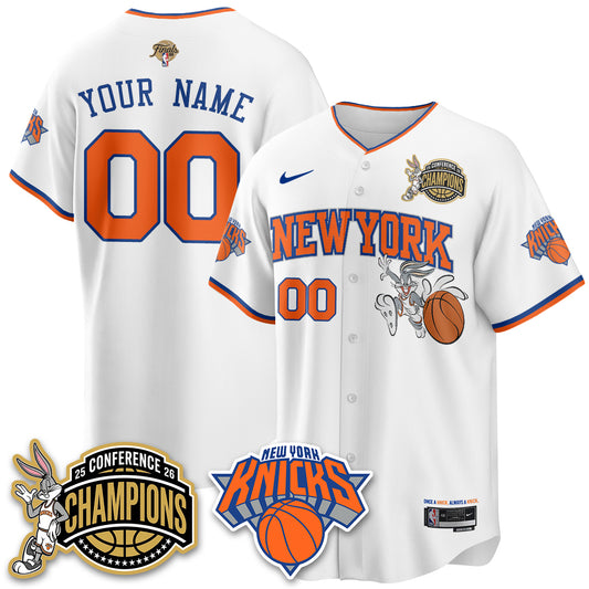 NYK 2026 NBA Finals x Bunny Vapor Custom Jersey V2- Stitched