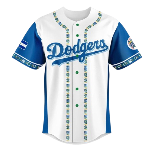 Los Angeles Dodger Salvadoran Heritage Night Exclusive Jersey - Printed-NQD