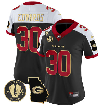 Women's Georgia Bulldogs 2023 Vapor Jersey V3 - Georgia Map - All Stitched