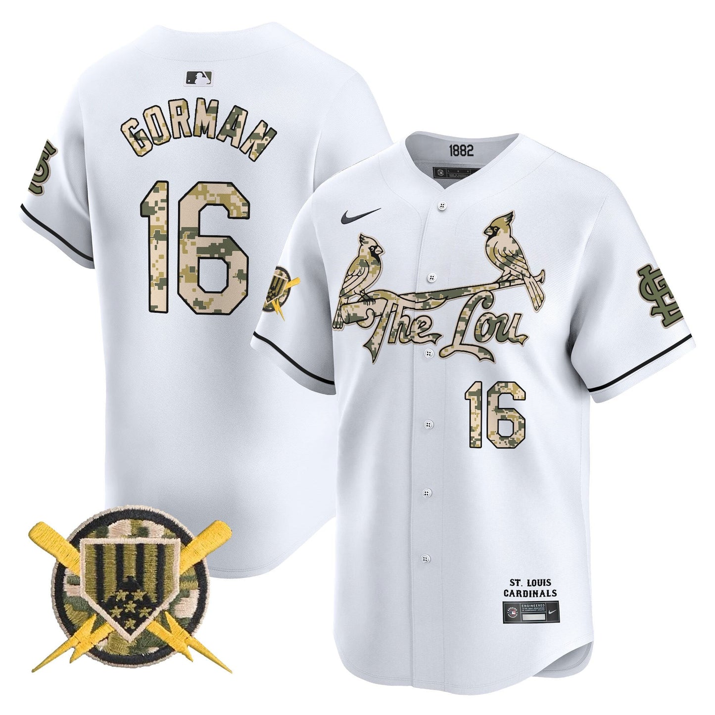 St. Louis Cardinals Armed Forces Day Vapor Premier Limited Jersey - All Stitched