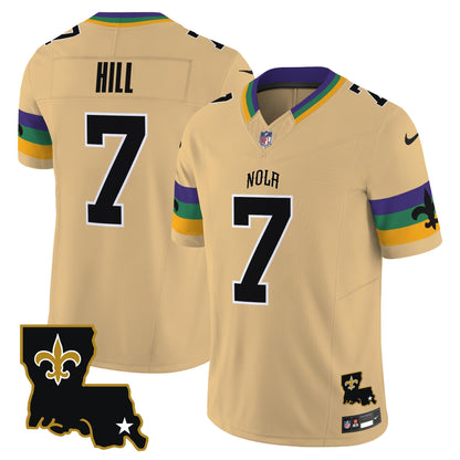 Men's Saints 2025 New Orleans City Vapor Limited Jersey - All Stitched
