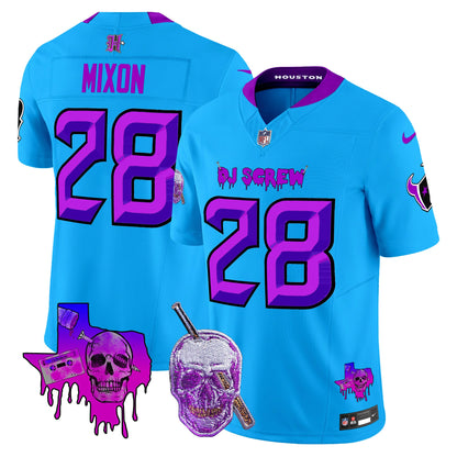 Men's Houston Texans DJ Screw Vapor Limited Jersey - All Stitched