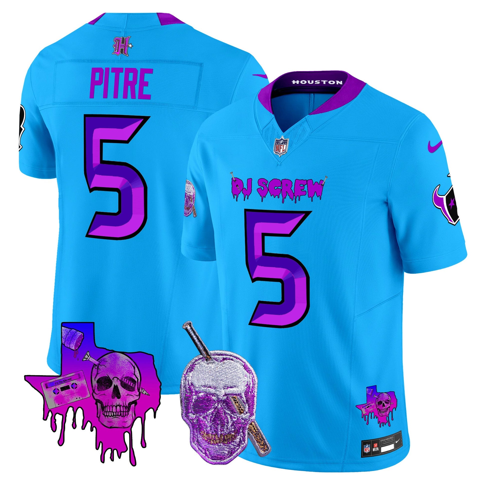 Men's Houston Texans DJ Screw Vapor Limited Jersey - All Stitched