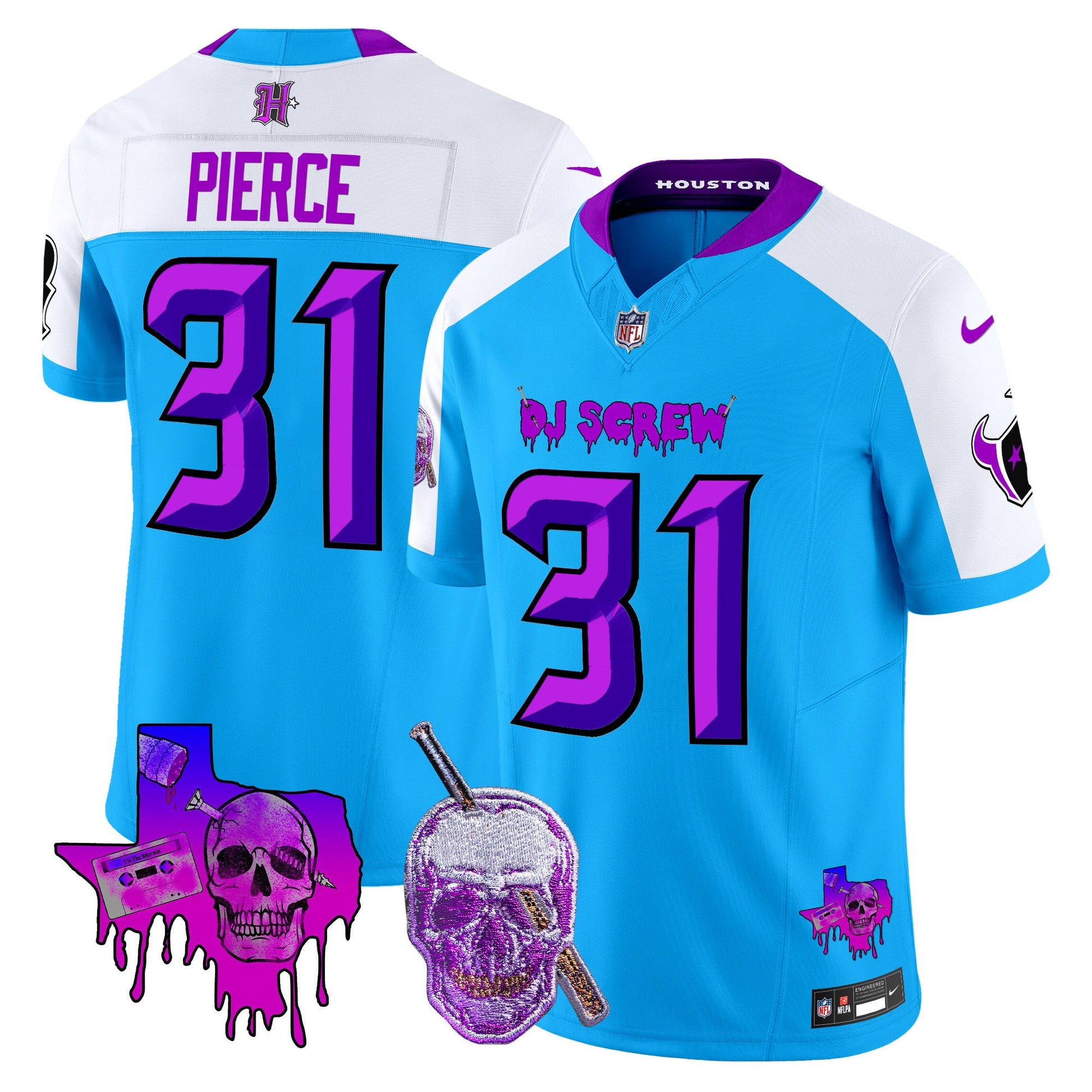 Men's Houston Texans DJ Screw Vapor Limited Jersey - All Stitched