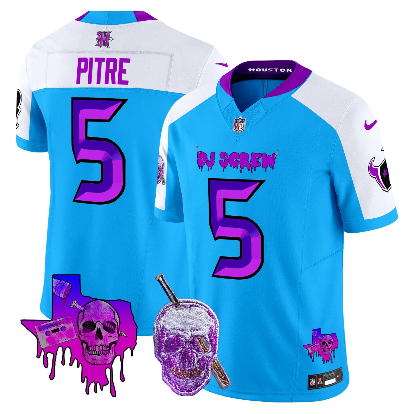 Men's Houston Texans DJ Screw Vapor Limited Jersey - All Stitched