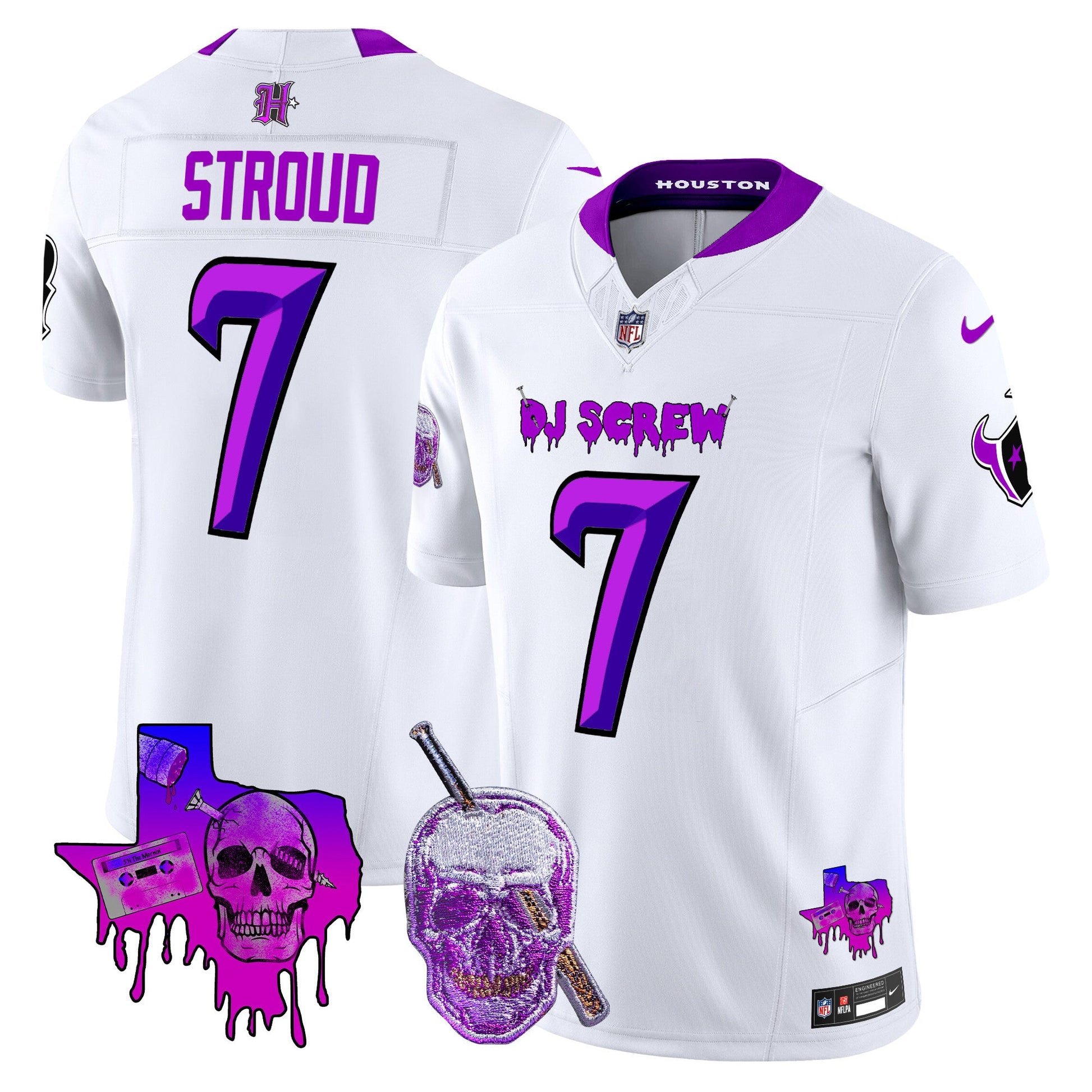 Men's Houston Texans DJ Screw Vapor Limited Jersey - All Stitched