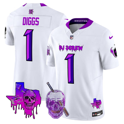 Men's Houston Texans DJ Screw Vapor Limited Jersey - All Stitched