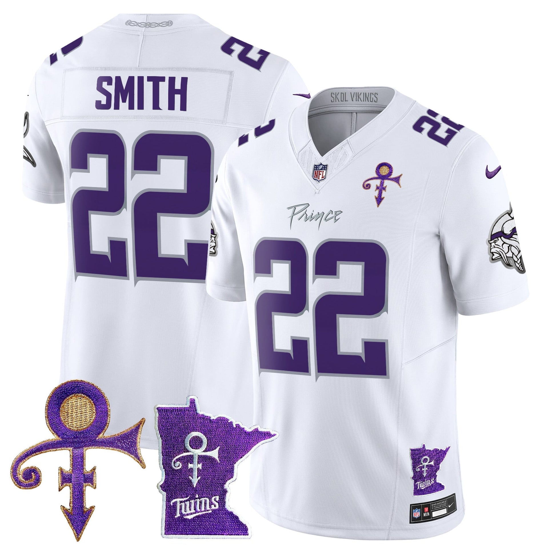 Men's Minnesota Vikings 2024 Prince Vapor Limited Jersey V2 - All Stitched