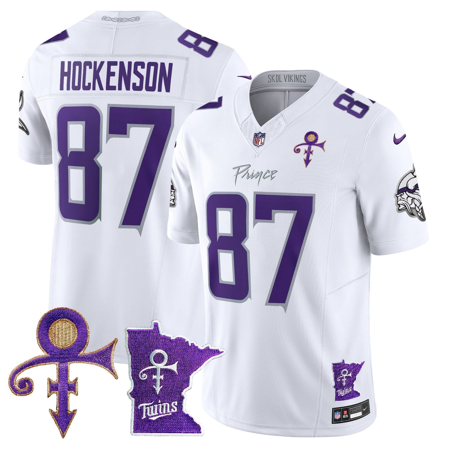 Men's Minnesota Vikings 2024 Prince Vapor Limited Jersey V2 - All Stitched