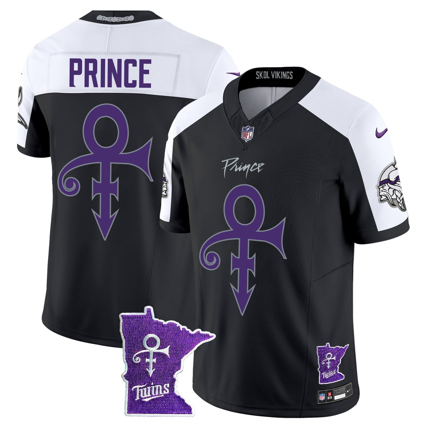 Men's Minnesota Vikings 2024 Prince Vapor Limited Jersey V2 - All Stitched