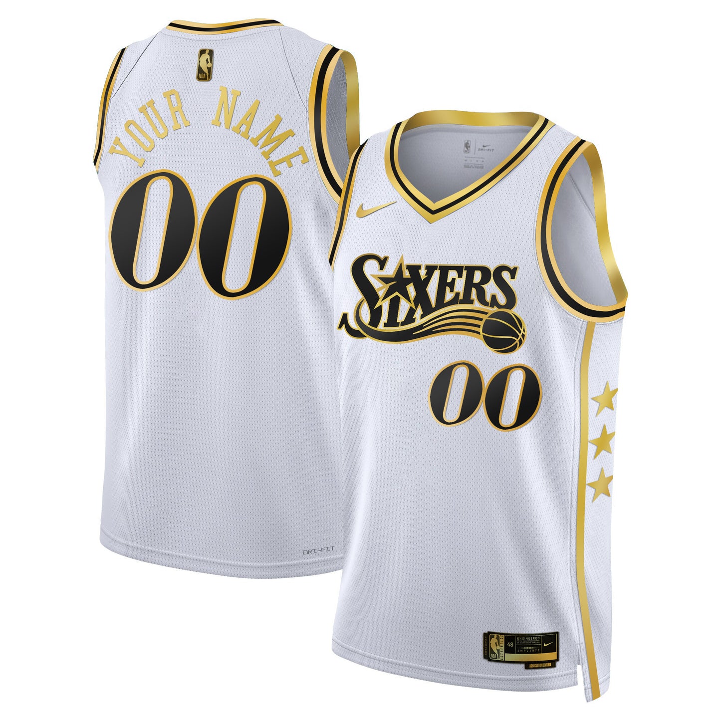Philadelphia 76ers Swingman Custom Jersey - All Stitched