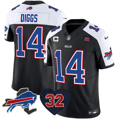 Men's Bills O.J. Simpson Patch Vapor Limited Jersey - All Stitched