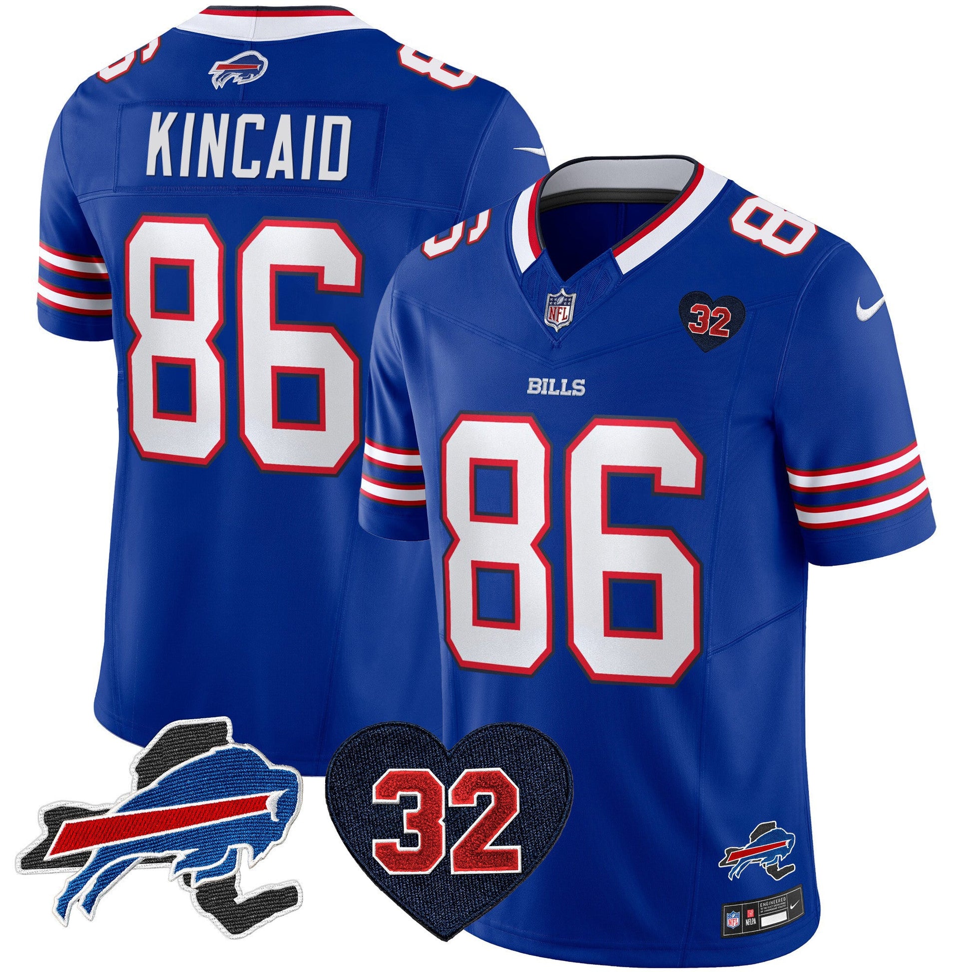 Men's Bills O.J. Simpson Patch Vapor Limited Jersey - All Stitched