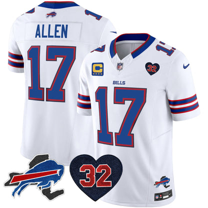 Men's Bills O.J. Simpson Patch Vapor Limited Jersey - All Stitched