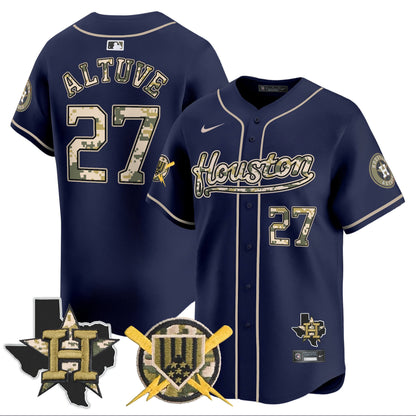 Houston Astros Armed Forces Day Vapor Premier Limited Jersey - All Stitched V2