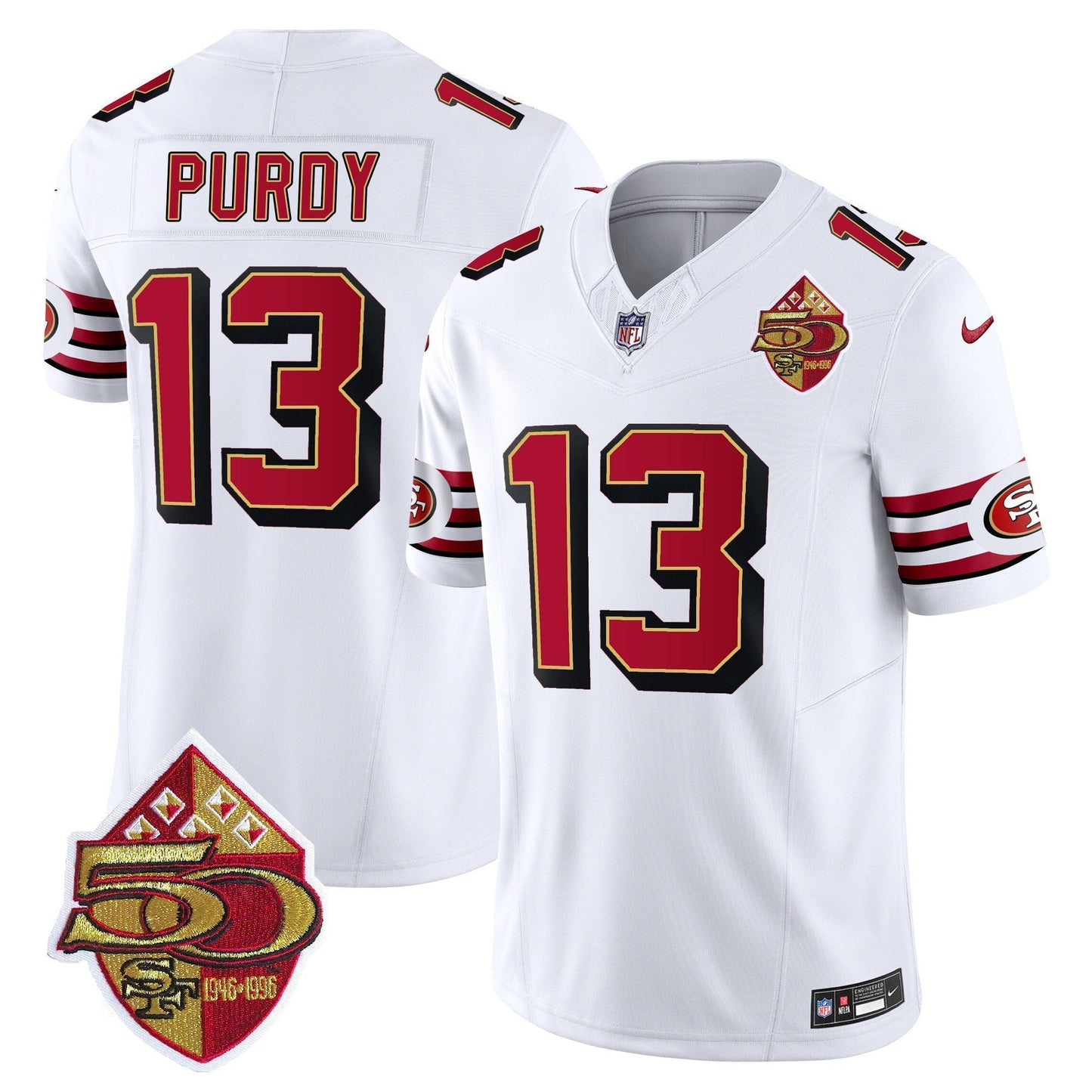 Men's 49ers 1996 Throwback Vapor Limited Jersey - All Stitched
