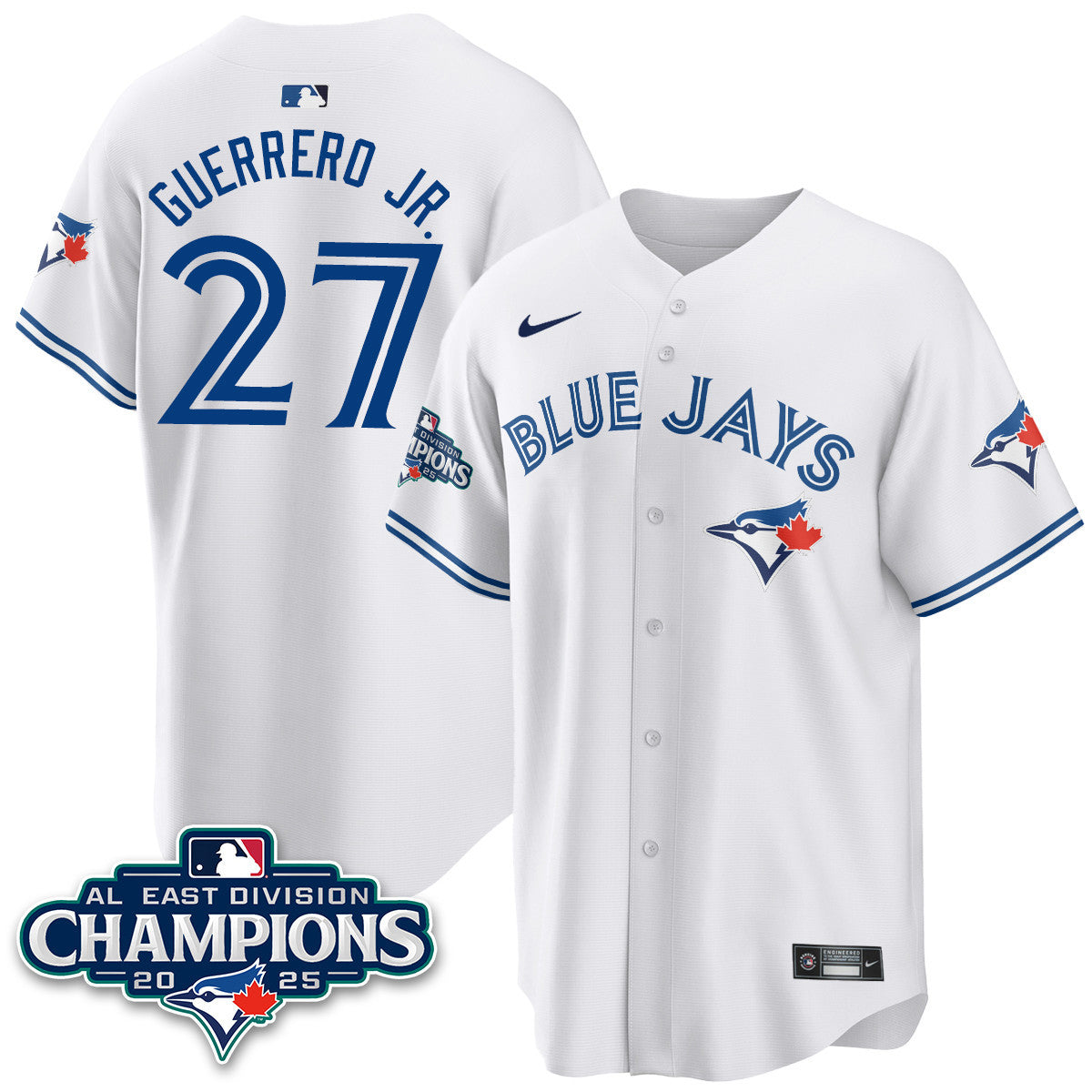 TOR AL East Division Champions Jersey - All Stitched