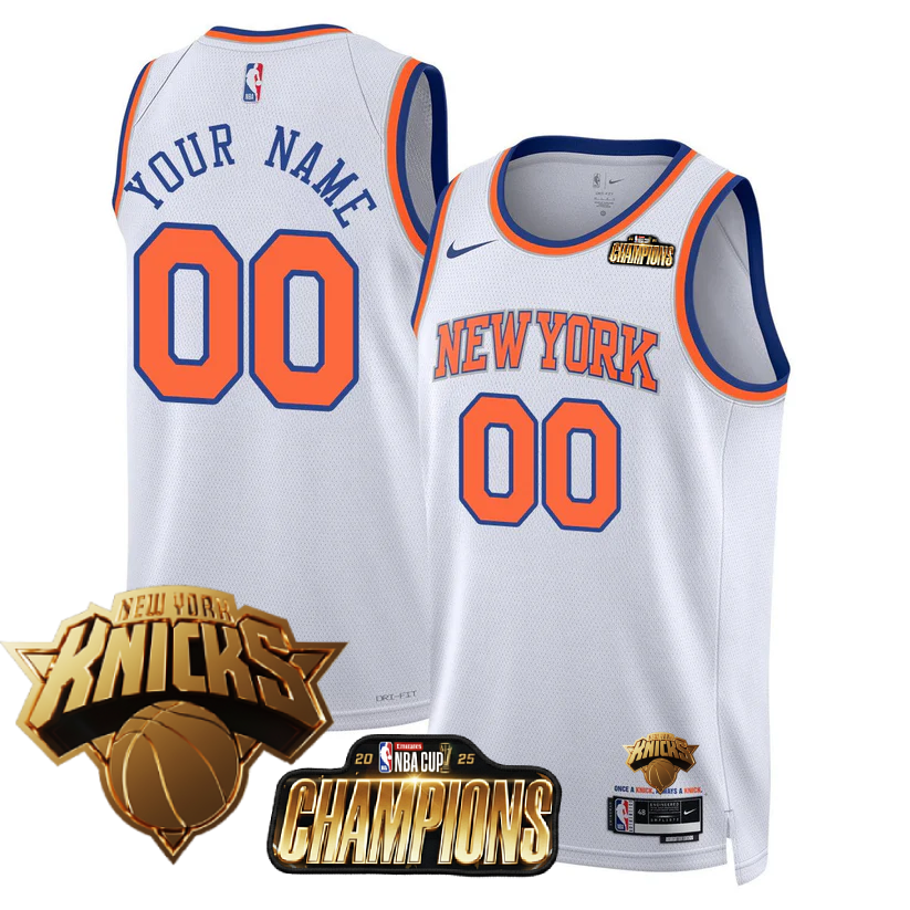 Custom NYK 2025 Championship Jersey - Stitched-NQD