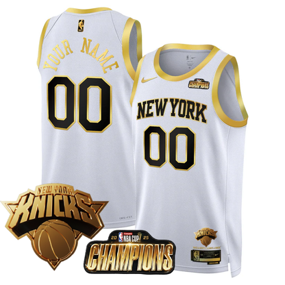 Custom NYK 2025 Championship Jersey - Stitched-NQD