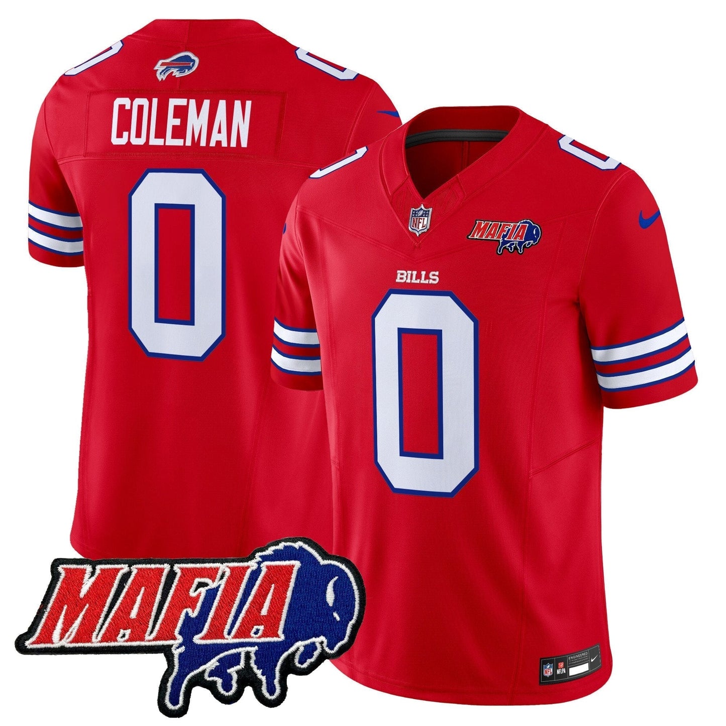 BUF 2025 Bills Mafia Patch Vapor Limited Jersey - All Stitched