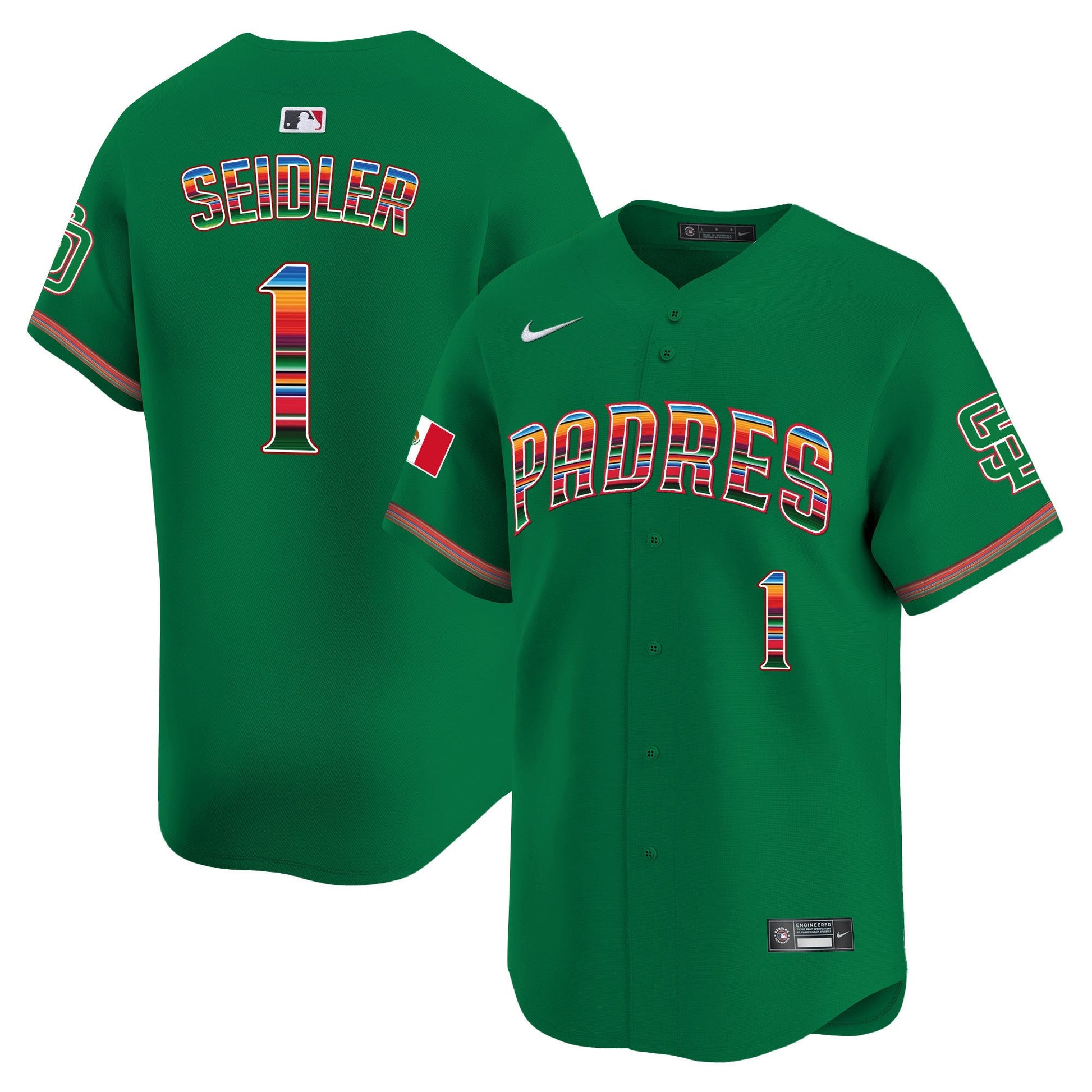 Men's San Diego Padres Mexico Premier Limited Jersey - All Stitched