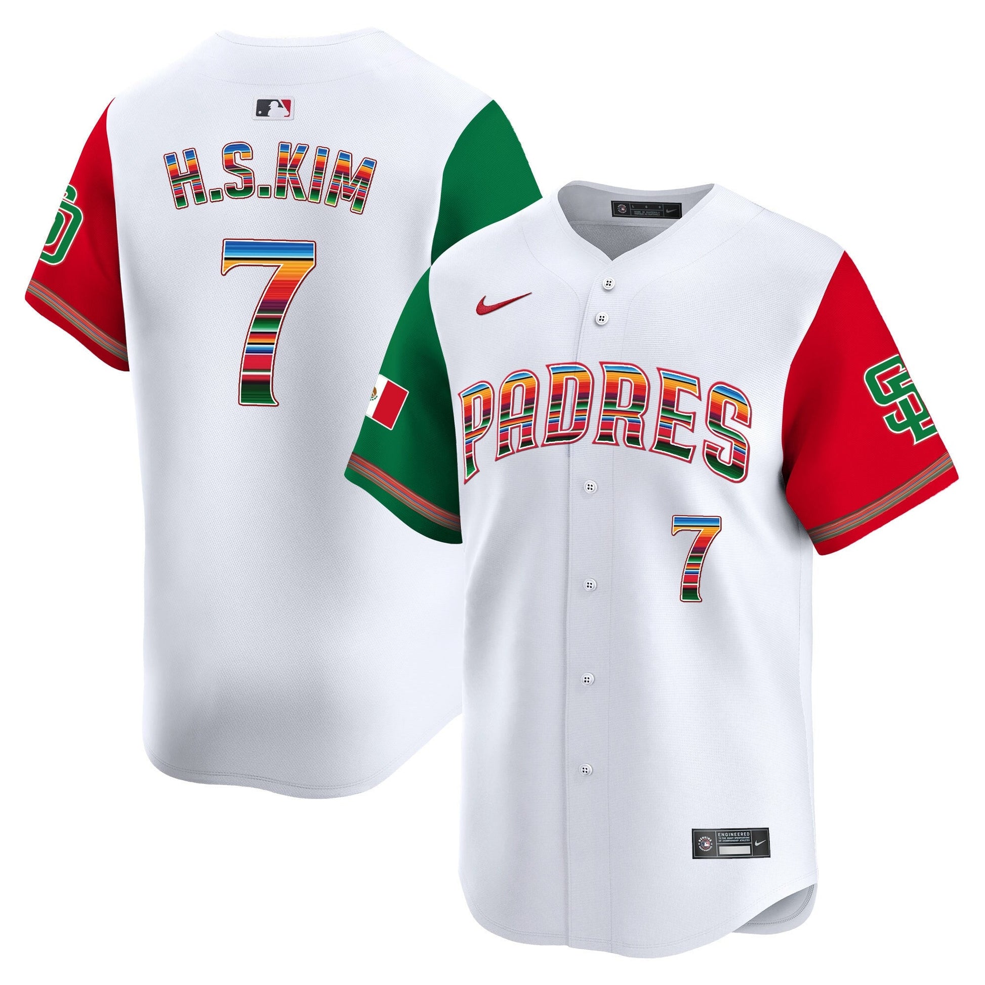 Men's San Diego Padres Mexico Premier Limited Jersey - All Stitched