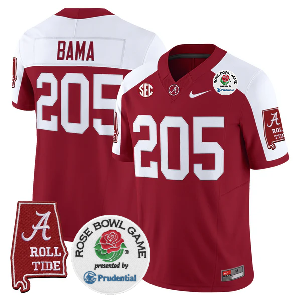BAMA 2025 Rose Bowl Vapor Limited Jersey - All Stitched