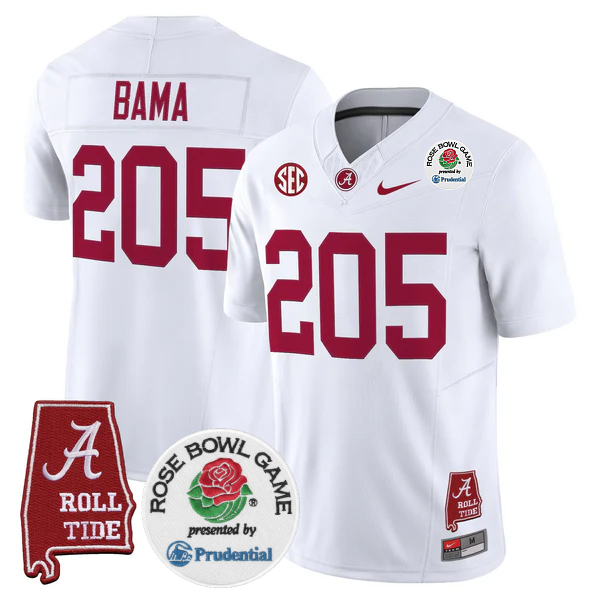 BAMA 2025 Rose Bowl Vapor Limited Jersey - All Stitched