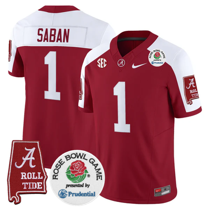 BAMA 2025 Rose Bowl Vapor Limited Jersey - All Stitched