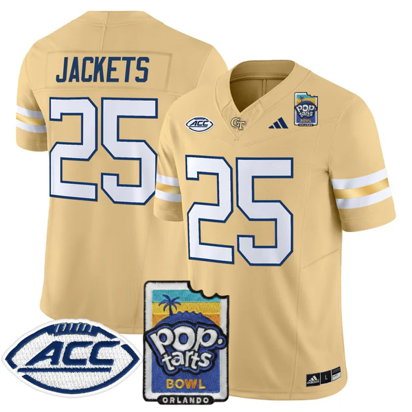 GTYJ 2025 PopTarts Bowl Patch Vapor Limited Jersey - All Stitched