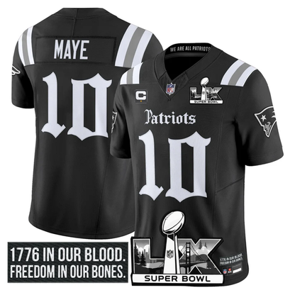 NE 2025 Super Bowl LX Vapor Limited Jersey N18 - All Stitched