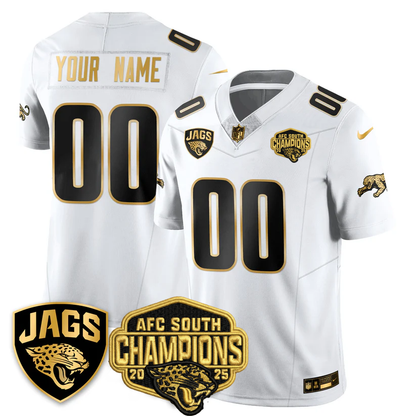 Custom DET AFC South Division Champions Vapor Limited Throwback Jersey - All Stitched