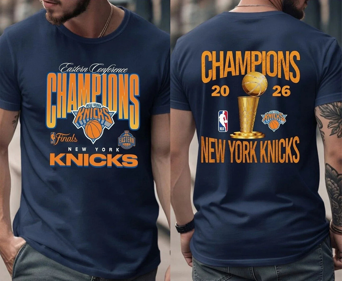 NYK 2026 NBA Finals Printed T-Shirt V3-NQD