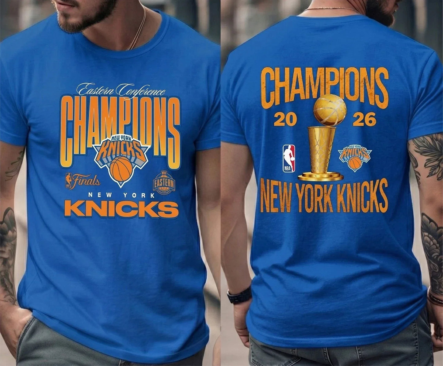 NYK 2026 NBA Finals Printed T-Shirt V3-NQD