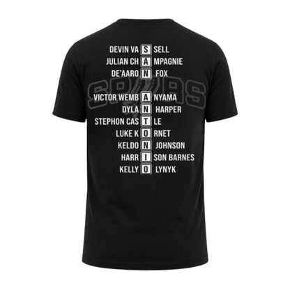 SAS 2026 Western Conference Champions Black Printed T-Shirt-NQD