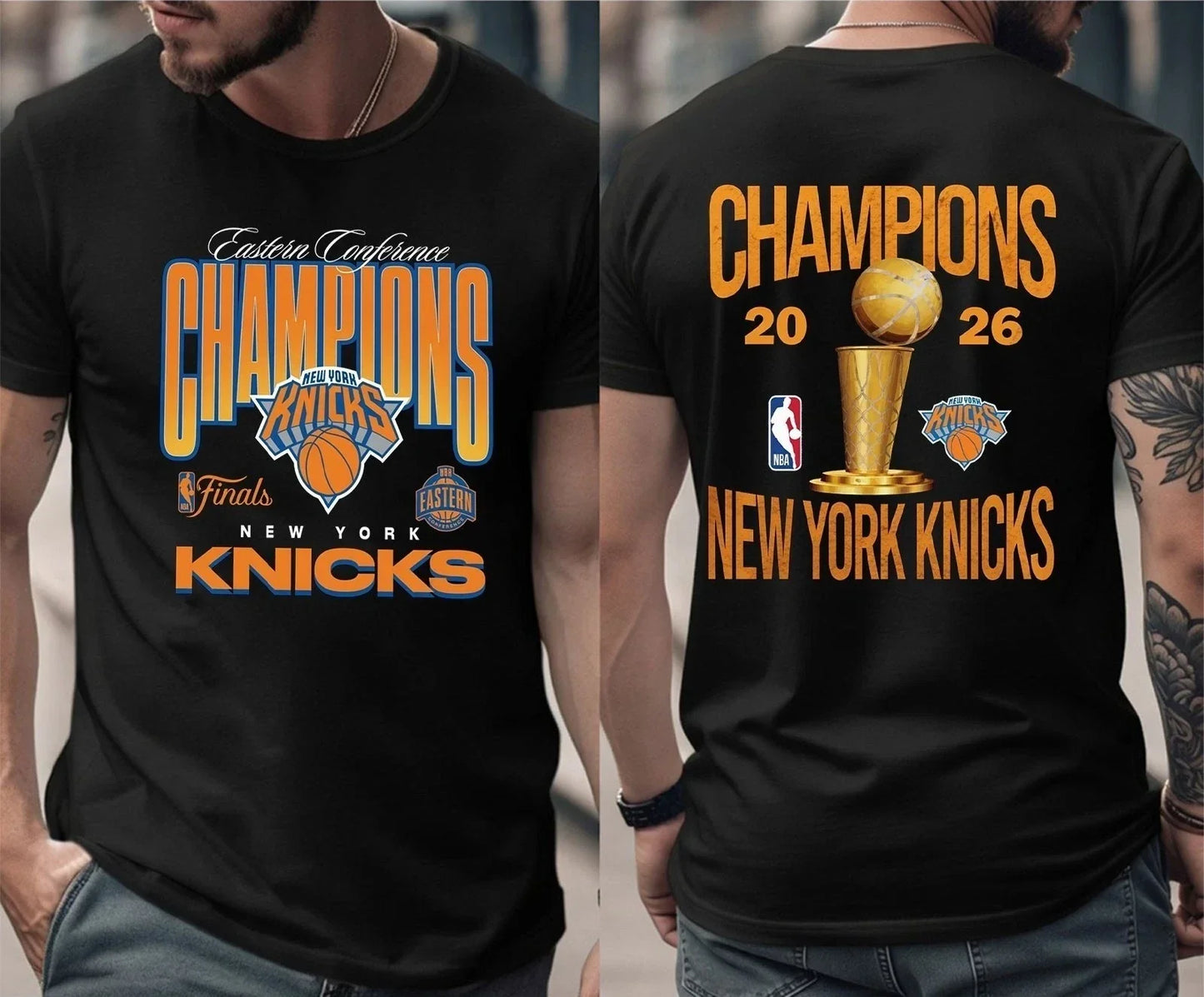 NYK 2026 NBA Finals Printed T-Shirt V3-NQD