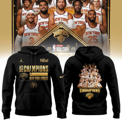 New York Knicks 2025 NBA Cup Champions Hoodie Limited Edition